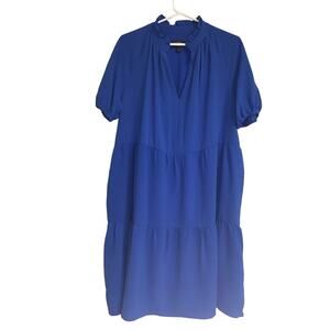 MSK Women Blue Short‎ Sleeve Dress Size 1X
